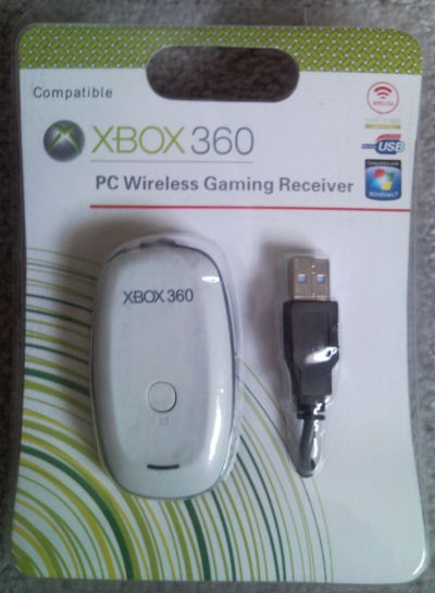 xbox 360 microsoft authentic wireless pc gaming receiver for windows